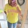 T-shirt Oversize "LITCHI"  Jaune