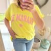 T-shirt Oversize "LITCHI"  Jaune