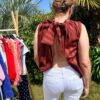 Chemise "LADY" Rouille