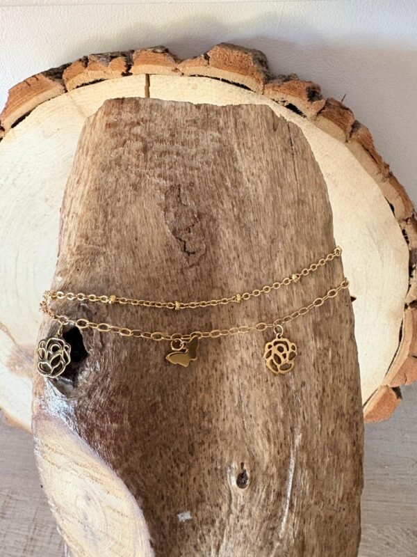 Chaine de cheville "PAPILLON"
