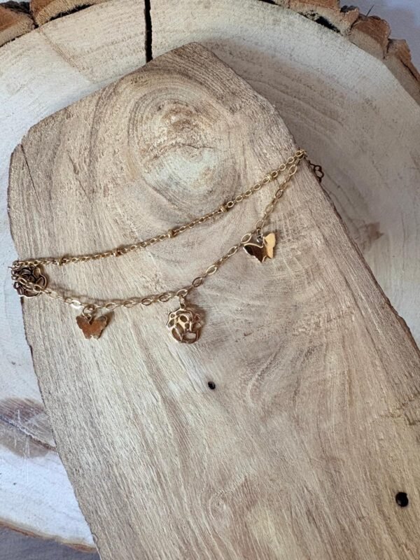Chaine de cheville "PAPILLON"