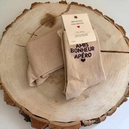 Chaussettes AMIS BONHEUR APERO