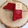 chaussette amis bonheur apero rouge Chaussettes AMIS BONHEUR APERO rouge