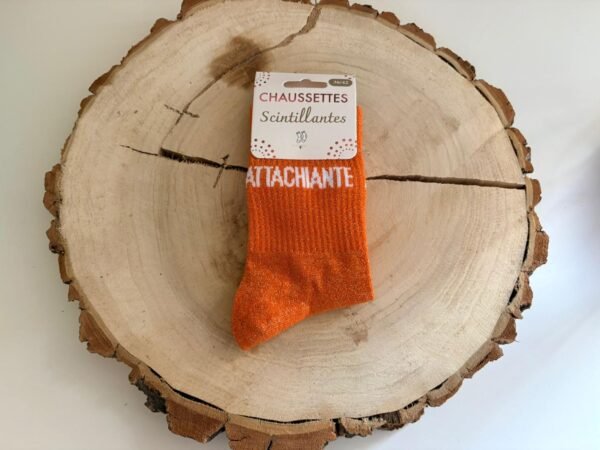 chaussette attachiante orange Chaussettes ATTACHIANTE orange