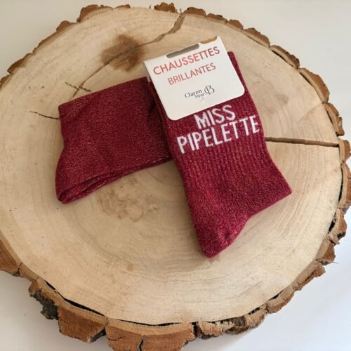 chaussettes miss pipelette Chaussettes "MISS PIPELETEE"