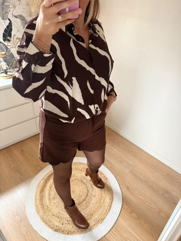Short "THELIA" choco