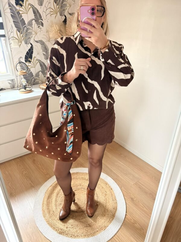 Short "THELIA" choco