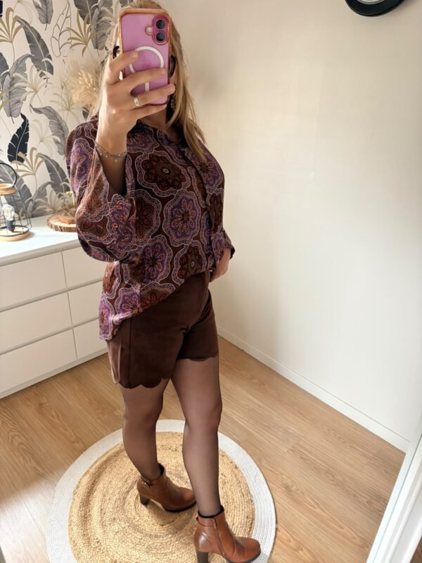 Short "THELIA" choco